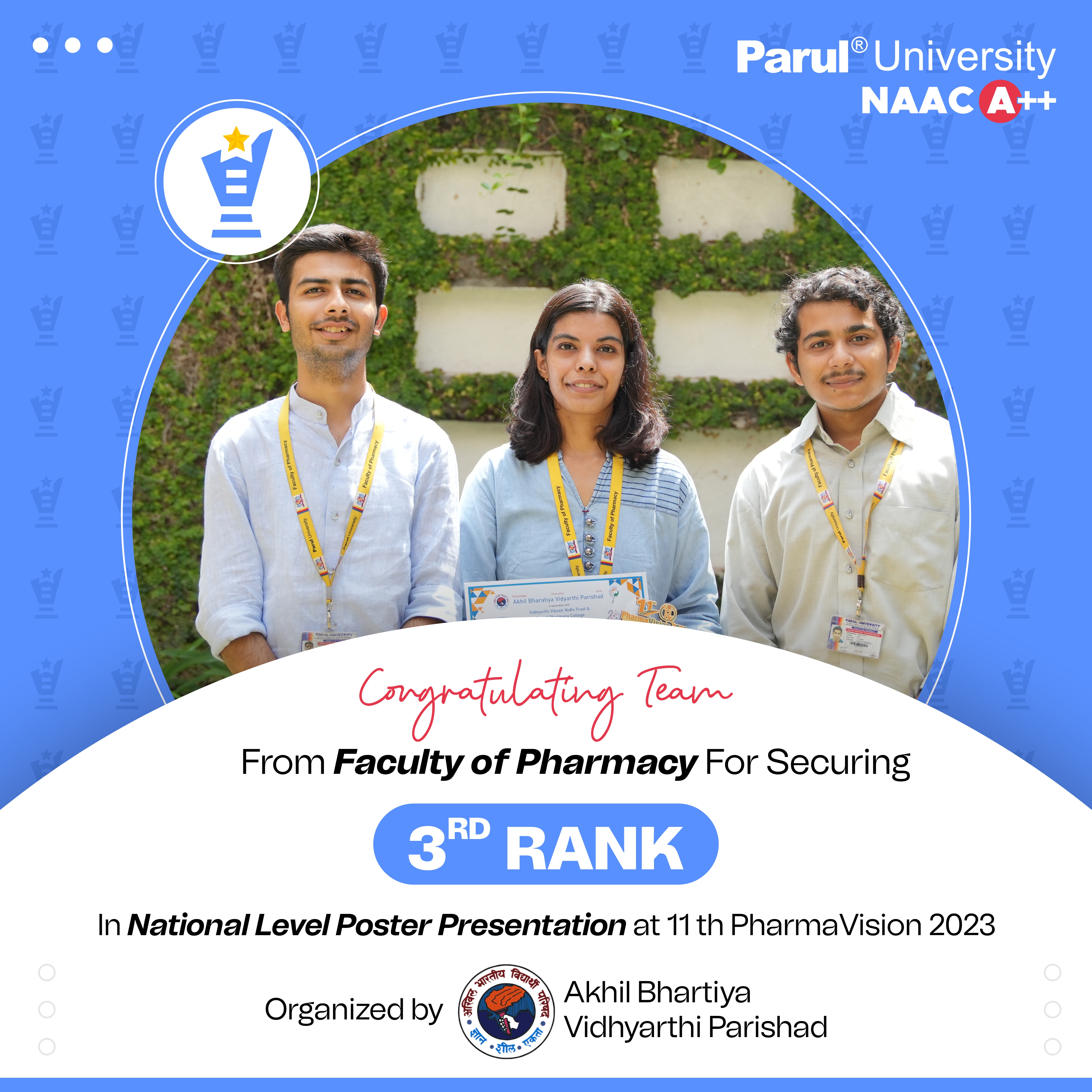 Parul University: One of the Top 50 Private Universities in India For  Leading Innovation Achievements